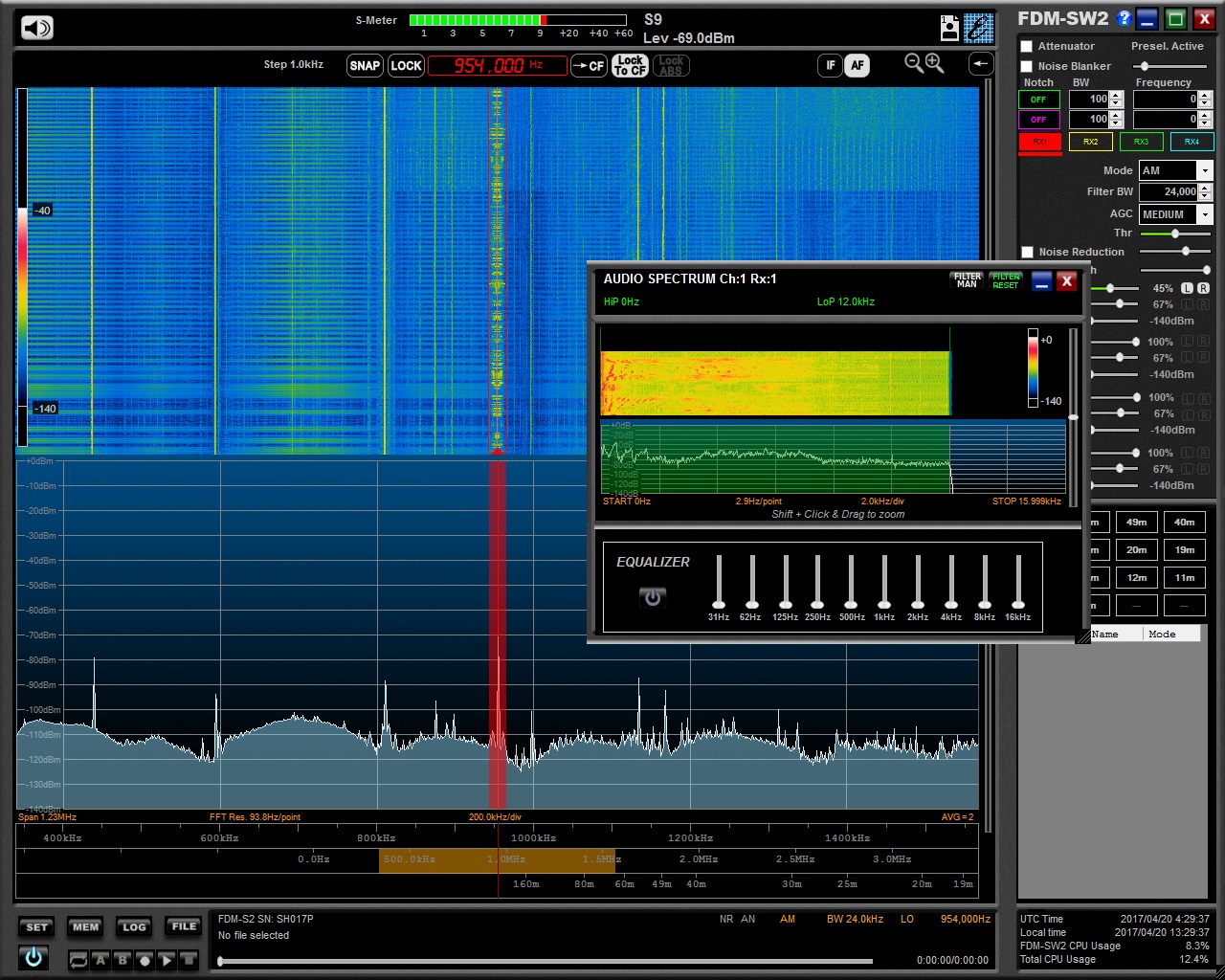 FDM-SW2 AF帯域ウィンドウ FDM-SW2 AF帯域ウィンドウ